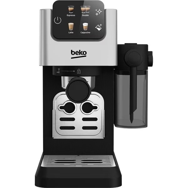Resigilat Espressor Manual BEKO CEP5304X, 1.1l, 1628W, 15 Bar, Negru-Argintiu
