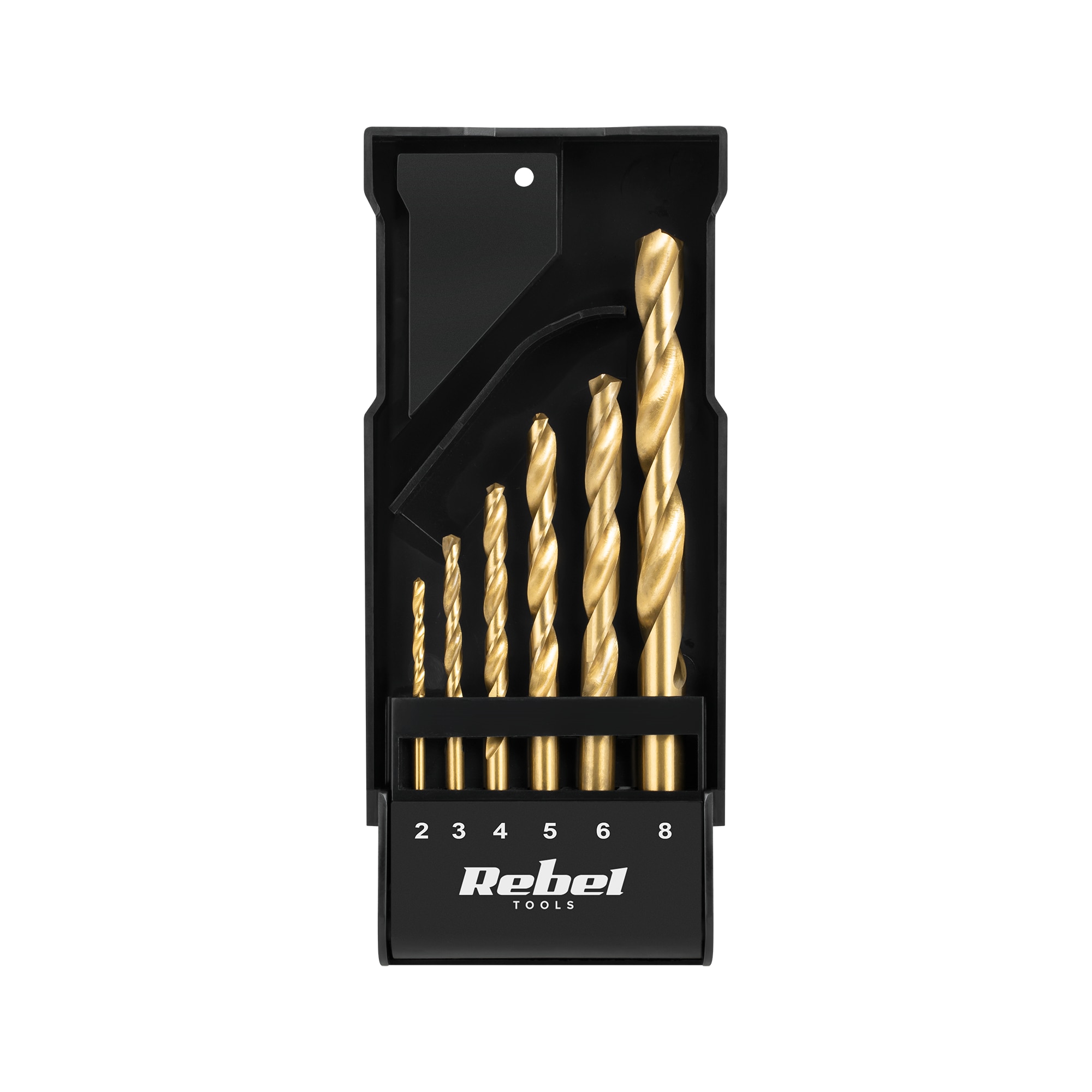 Set burghie pentru metal Rebel Tools 6 bucati, 2, 3, 4, 5, 6, 8 mm