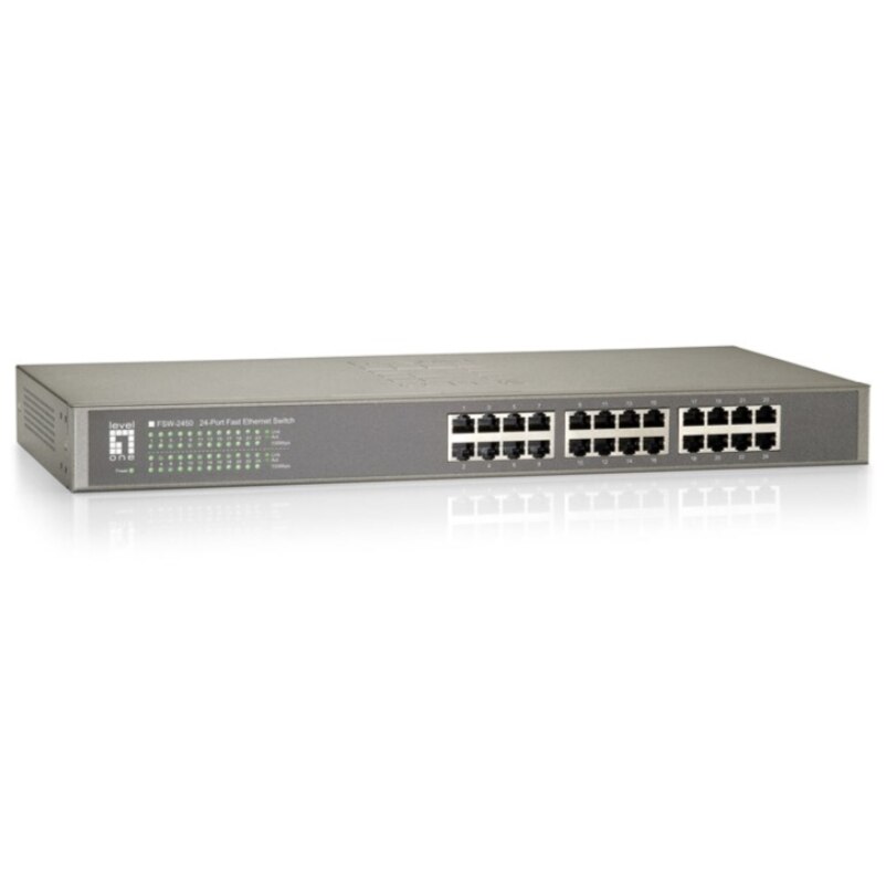 Switch LevelOne FSW-2450, 24 porturi, fara management, Gri