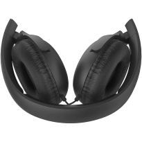 Casti Audio On-Ear Philips, TAUH201BK/00, cu fir, Microfon, Negru