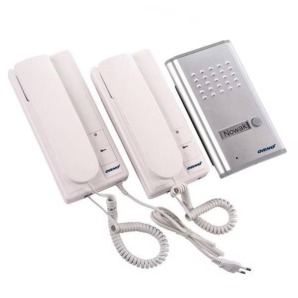 Resigilat Interfon cu doua receptoare ORNO OR-DOM-RL-902, aluminiu