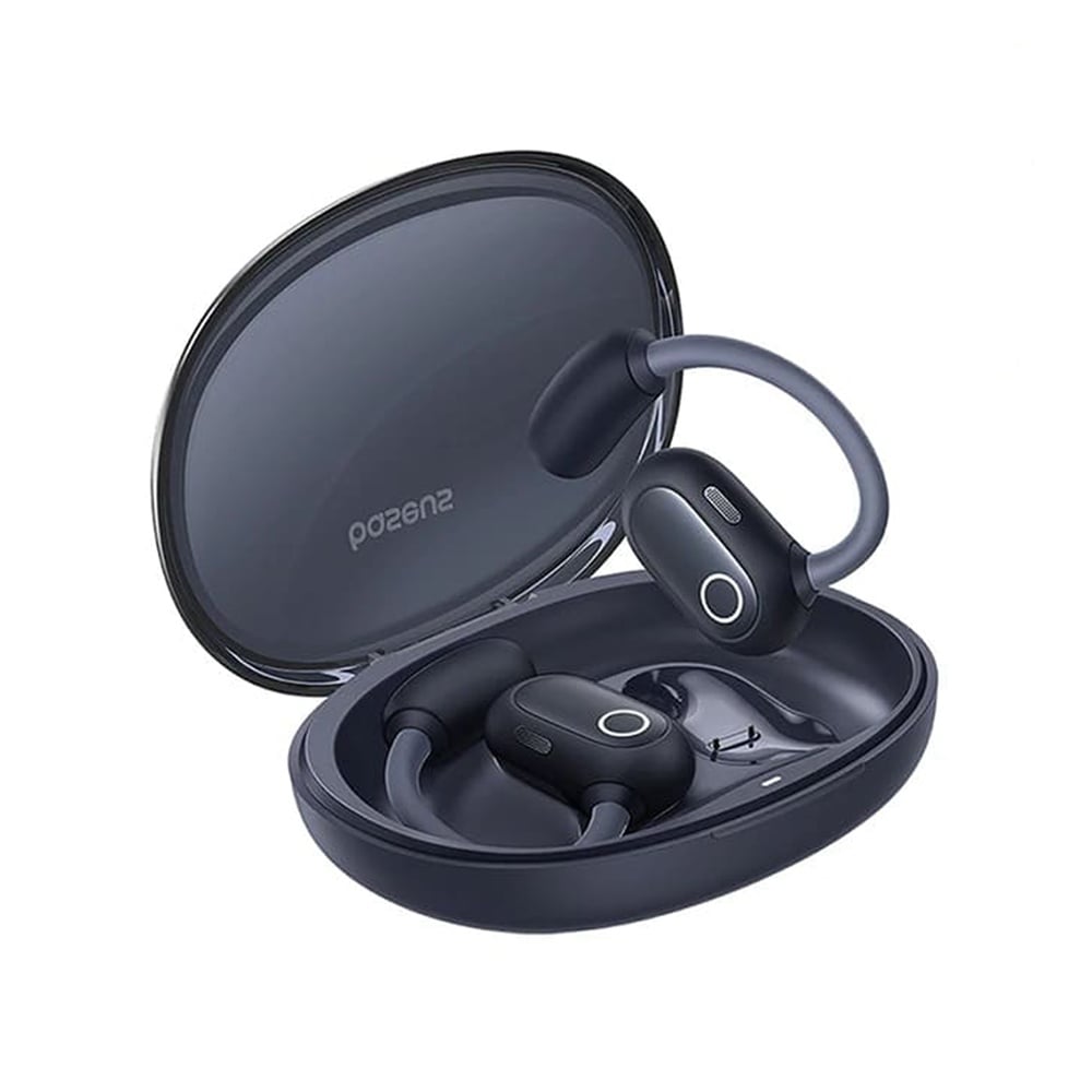 Casti Open-Ear Baseus Eli Sport 1, True Wireless, Bluetooth, ANC, IPX4, Autonomie 30 ore, Negru