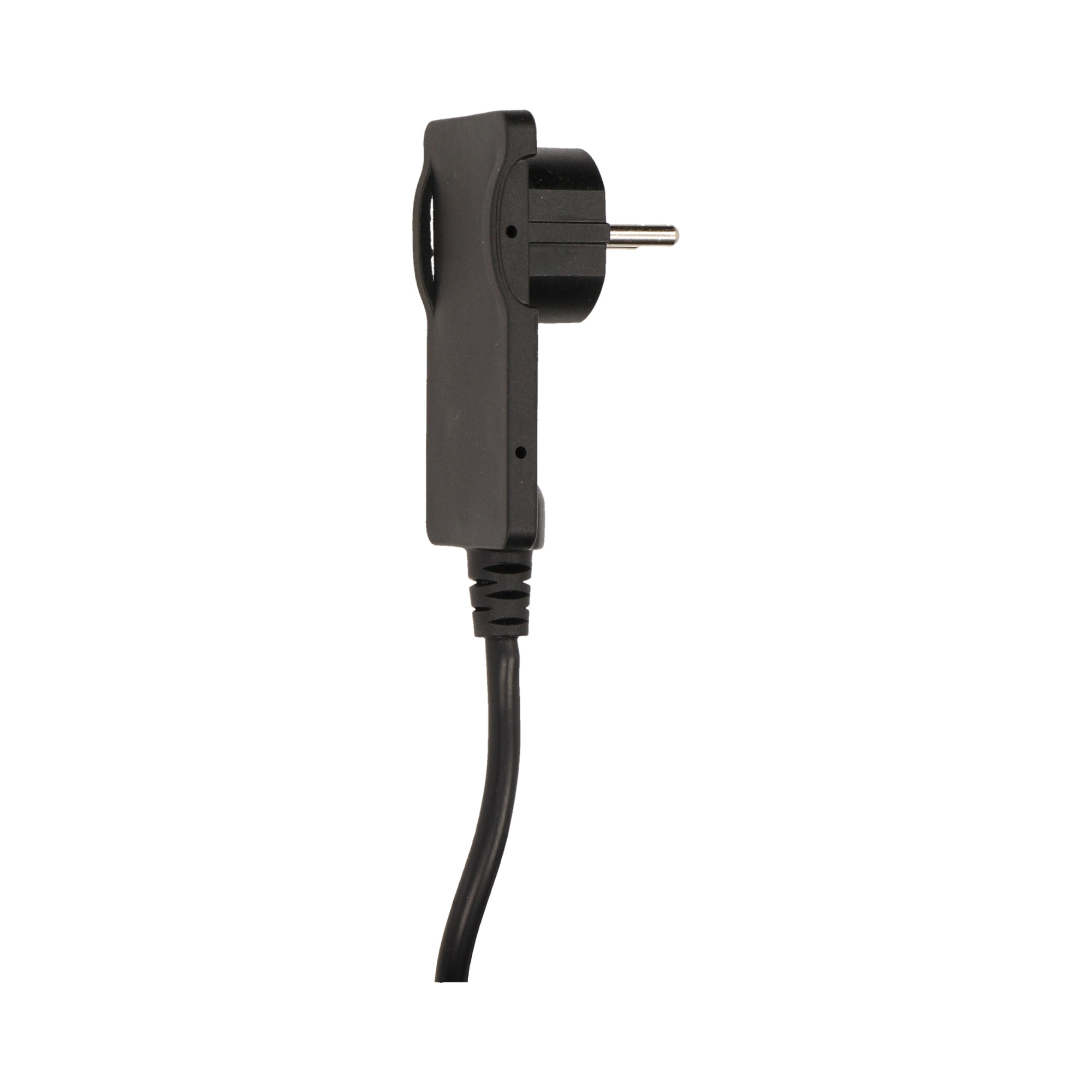 Stecher extra slim cu maner ORNO OR-AE-1312/B, 250V, cablu 1.5m, negru