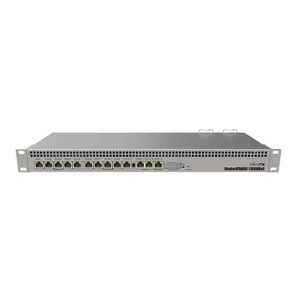 Router MikroTik RB1100AHx4 L6 1.4GHz 1GB RAM 128 MB NAND 13xGig LAN Rack 19