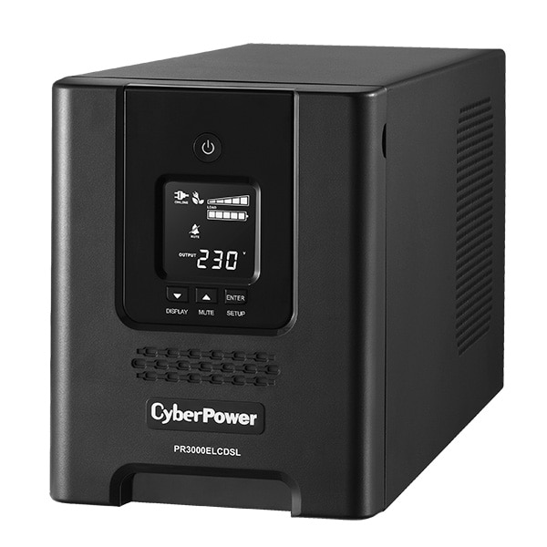 UPS Cyber Power PR3000ELCDSL, Tower, 3000 VA, 2700 W, AVR, LCD Display, Line Interactive