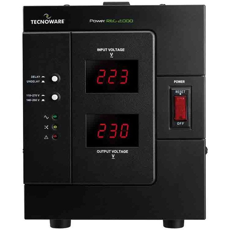 Stabilizator, TECNOWARE, Stabilizator Tensiune 2000VA, Monofazatm 2 Prize Schuko