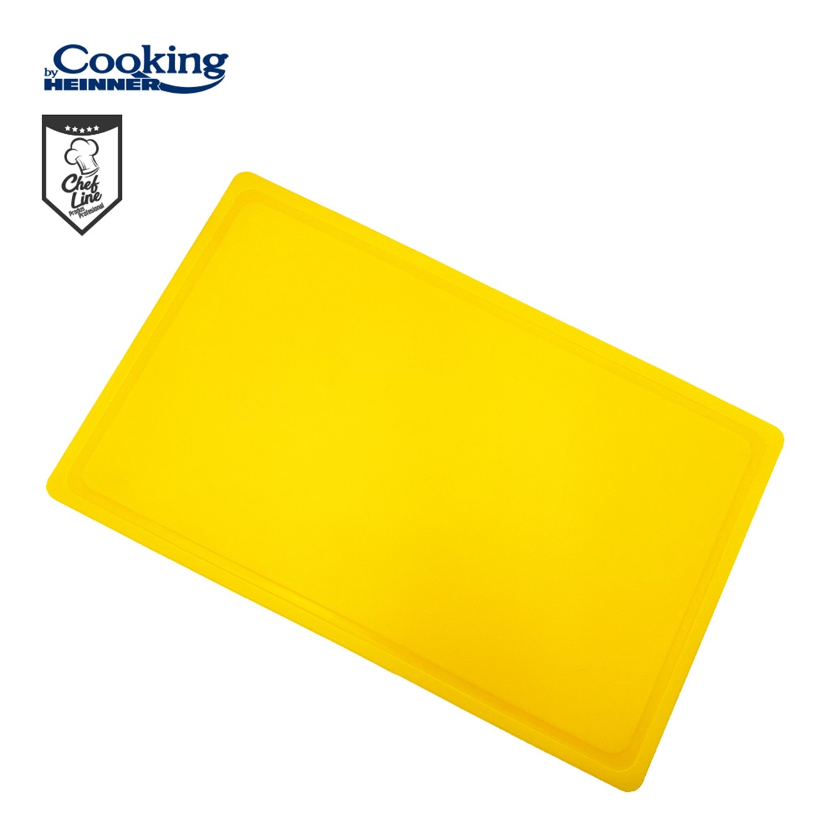Tocator cu sant Cooking by Heinner HACCP GN1/1, 53 x 32.5 x 2 cm, galben