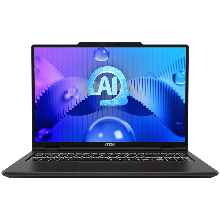 Laptop MSI Venture 16 AI A1MG cu procesor Intel® Core™ Ultra 7 155H pana la 4.8GHz, 16'', OLED, 120Hz, 16GB DDR5 RAM, 512GB SSD, Intel® Arc™ graphics, No OS, Solid Gray