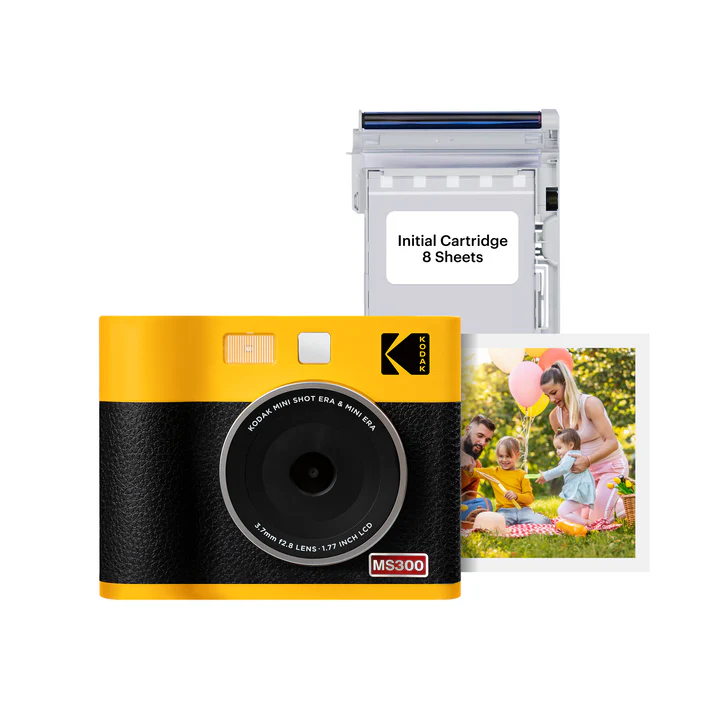 Camera foto instant Kodak Mini Shot 3 ERA MS300, Ecran LCD 1.7", 13MP, Blit integrat Negru