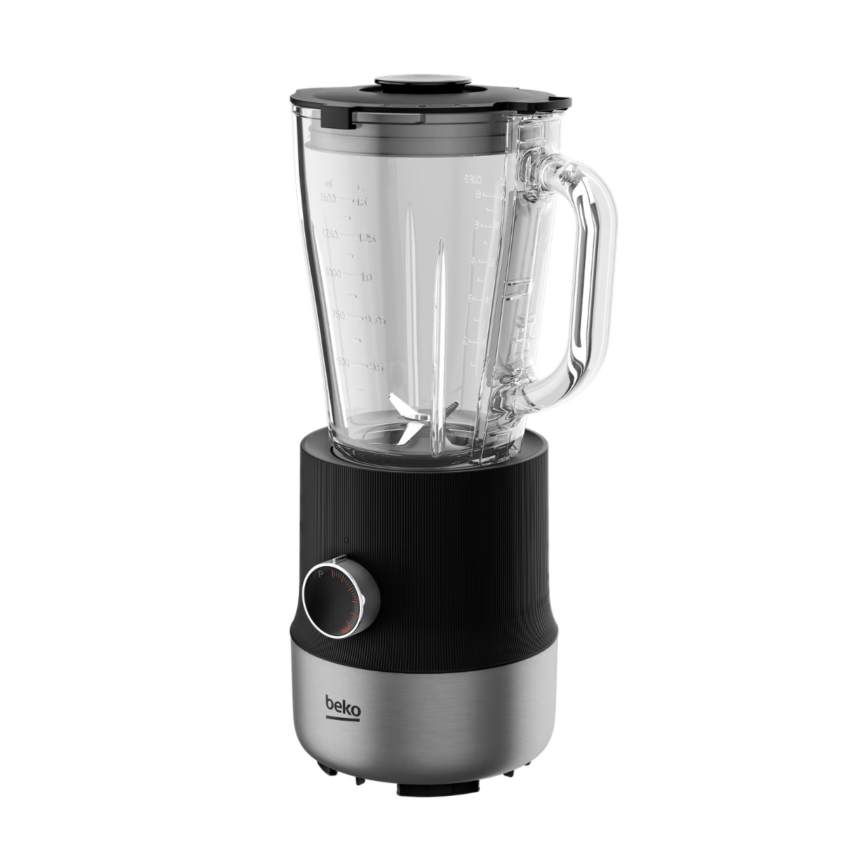 Resigilat Blender BEKO TBN81808BX, 1.5l, 800W, 6 Trepte Viteza, Negru-Argintiu