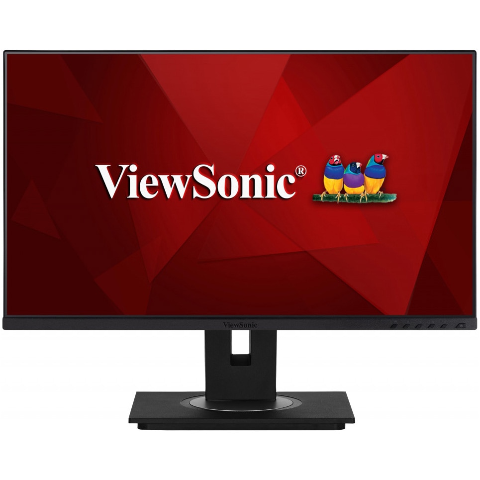 Monitor LED IPS ViewSonic 24", Full HD (1920x1080), 75Hz, 5ms, Boxe, HDMI, Display Port, VGA, 4x USB, Pivot, VESA, negru
