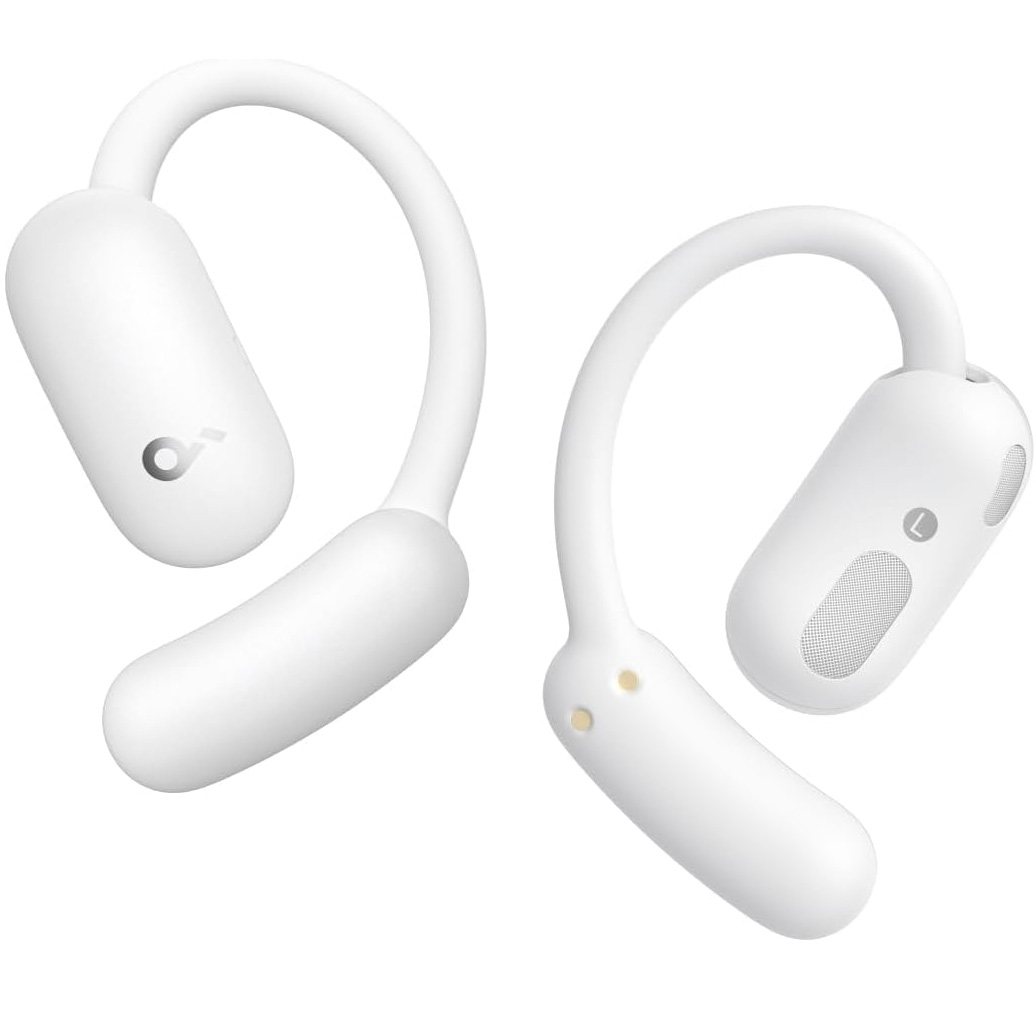 Casti Open-Ear Anker SoundCore AeroFit 2, True Wireless, Bluetooth 5.4, IP55, Autonomie 42 ore, Alb