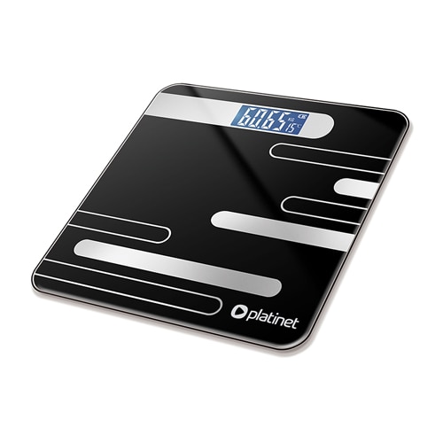 Cantar de baie Platinet, electronic, 180 kg, afisaj LED, negru