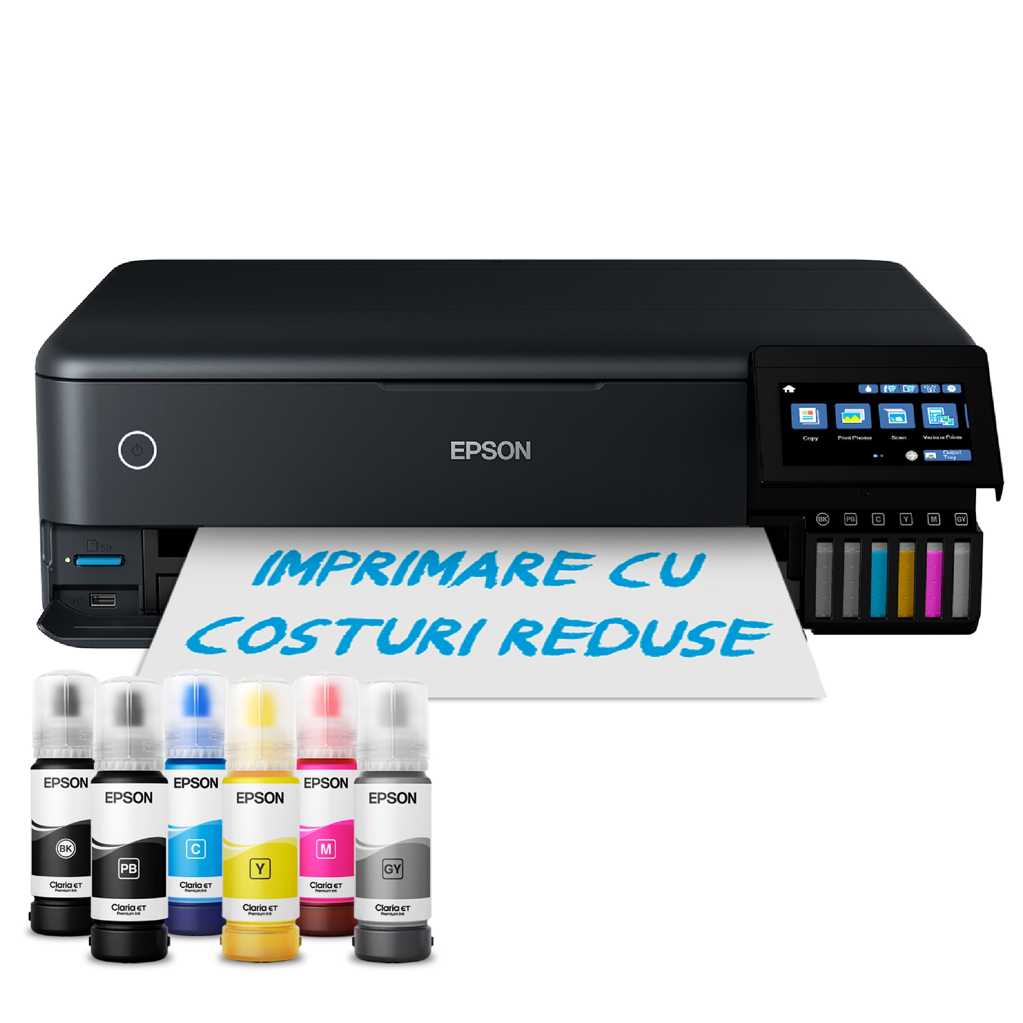 Multifunctional inkjet color CISS Epson EcoTank L8180, LAN, Wireless, A3+