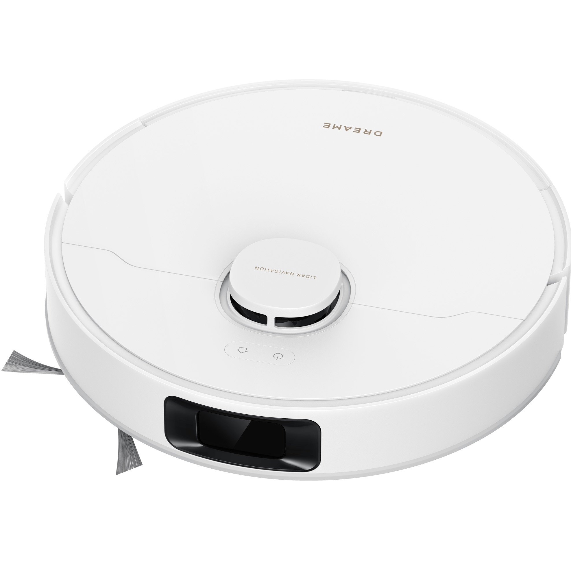 Robot de aspirare cu mop Dreame D20 Plus RLD35GD, statie automata de golire praf 5l, 13000Pa, rezervor praf 0.5l, rezervor apa 0.35l, baterie 5200mAh, alb