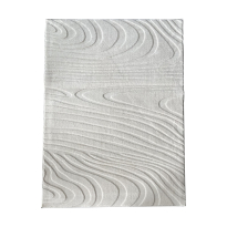 Covor, model in relief, Wave, 160x230 Crem