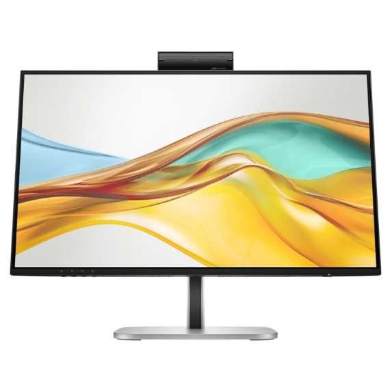 Monitor IPS LED, HP, 23.8", 524pm, Full HD 1920 x 1080, HDMI, DisplayPort, Camera Web, Negru/Argintiu