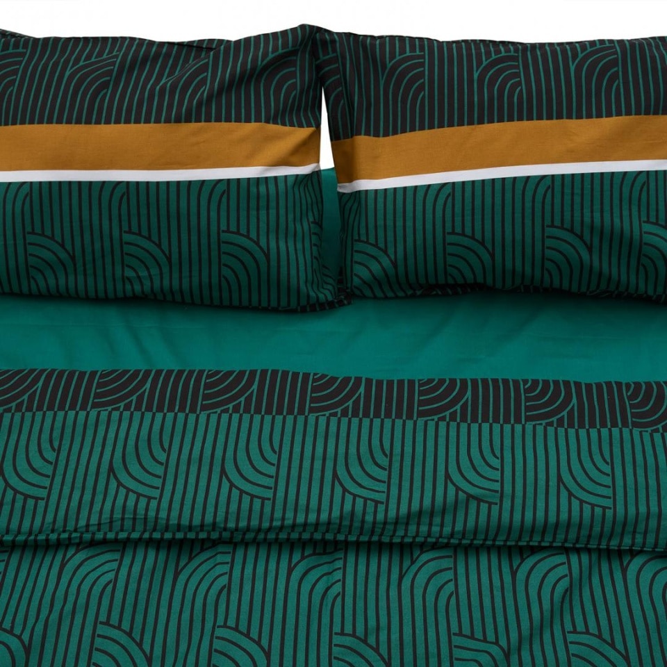 Lenjerie dubla 100% bumbac, 4 piese, deco