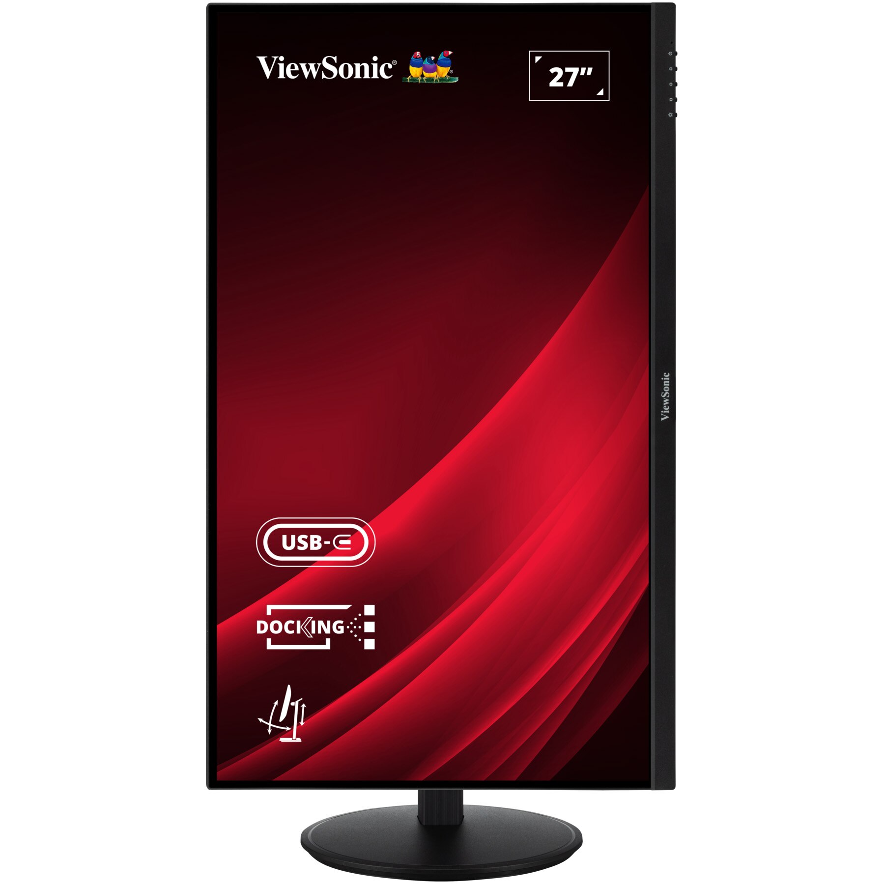 Monitor LED IPS ViewSonic VG2709U-2K 27", QHD (2560x1440), 100Hz, 4ms, Boxe 2.5W x2, USB Type-C, Ethernet, HDMI, DisplayPort, Pivot, negru