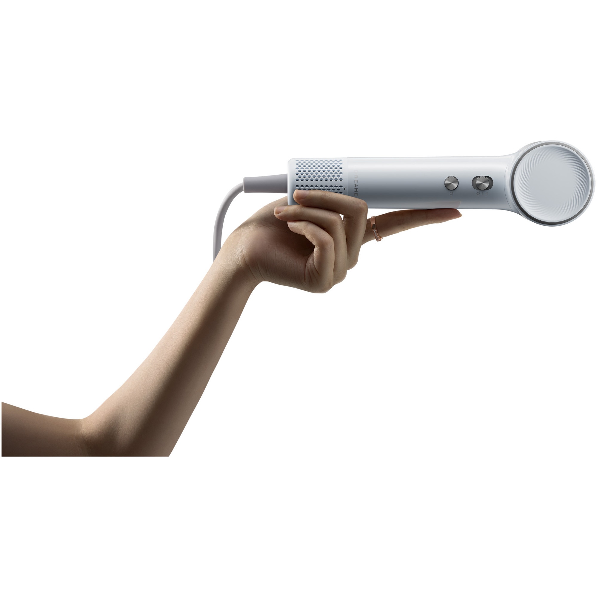 Uscator de par Dreame Mini, control temperatura in 5 trepte, mod copii 40°C, ionizare negativa, 1200W, uscare rapida 70m/s, 73dB, 270g, albastru