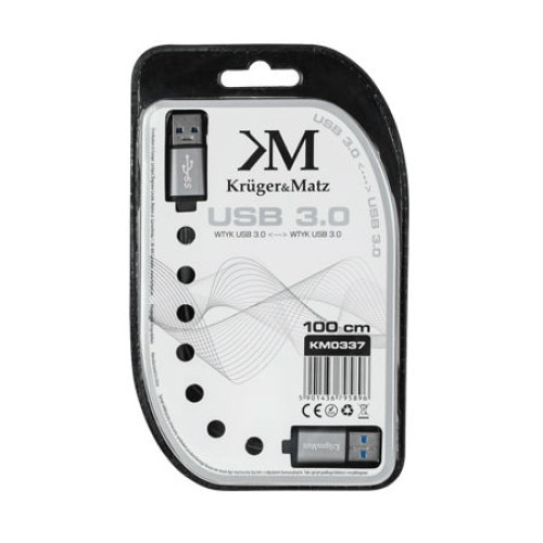 Cablu USB A tata - USB A tata, 1m, USB 3.0, Kruger&Matz - 402170