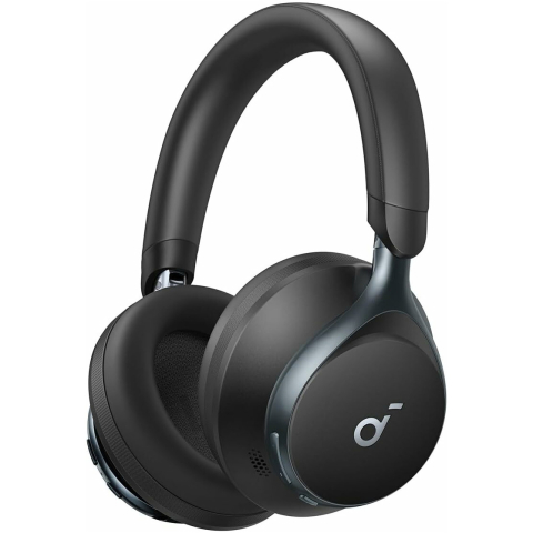 Casti wireless Over-Ear Anker Soundcore Space One, Adaptive ANC, LDAC Hi-Res, Bluetooth 5.3, Negru