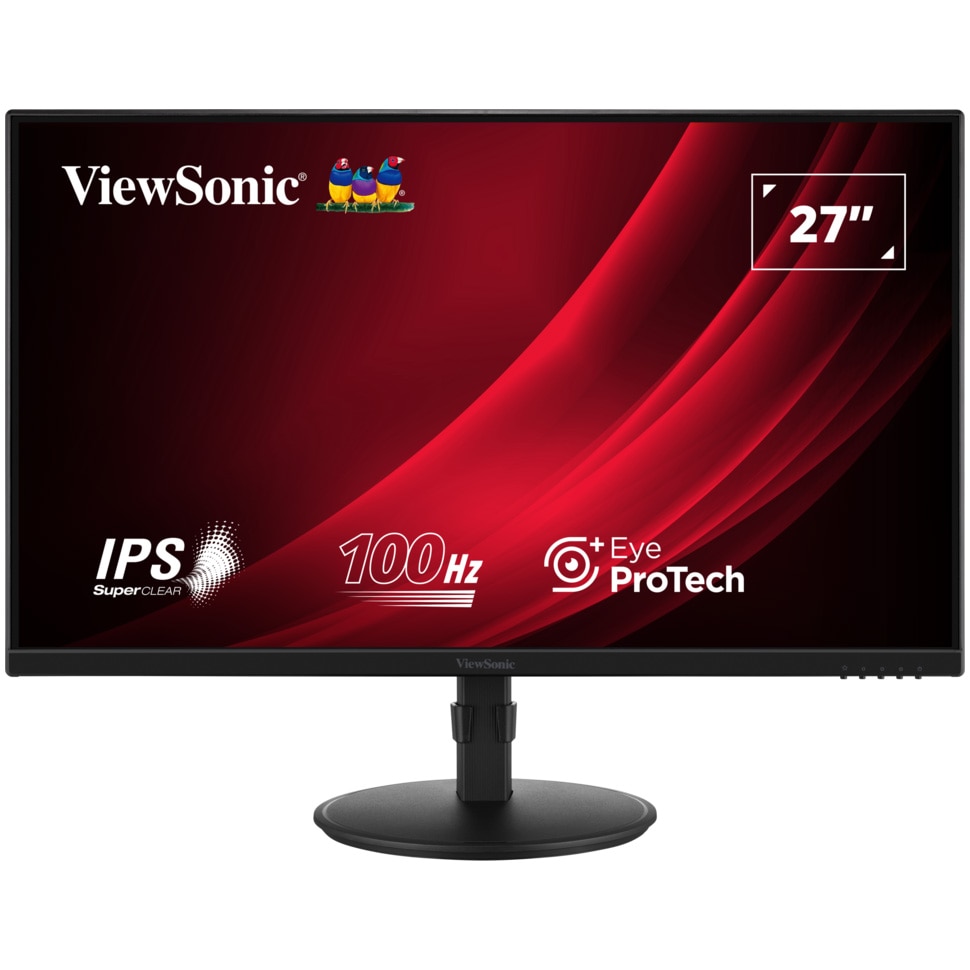 Monitor LED IPS ViewSonic VA2708-HDJ 27", Full HD (1920x1080), 100Hz, 5ms, HDMI, Display Port, VGA, Pivot, negru