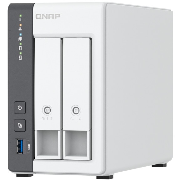Network Attached Storage QNAP TS-216G cu procesor ARM 4-core Cortex-A55 2GHz, 2-Bay, 4GB, Port 2.5GbE
