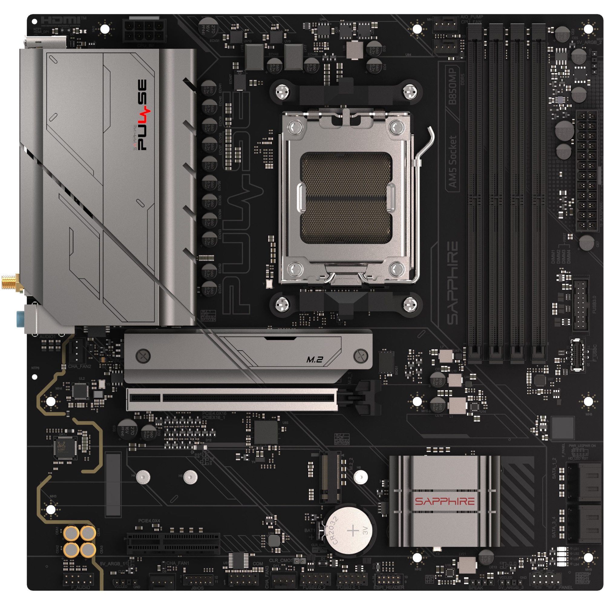 Placa de baza SAPPHIRE PULSE B850M WIFI, Socket AM5