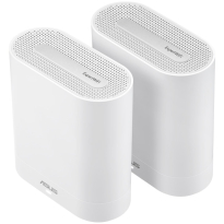 Sistem Wi-Fi Mesh Business ASUS ExpertWiFi EBM68 2PK, AX7800, Tri-Band, Quad-Core 1.7GHz CPU, 256MB/1GB Flash/RAM, 2.5G port, OFDMA, Beamforming, 8 SSIDs, guest portal customizat, Commercial-Grade Network Security & VPN, AiMesh, montare perete