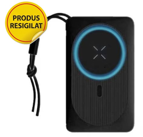 Resigilat Power bank Veger W1151, MagOn, magnetic, wireless, 10000mAh