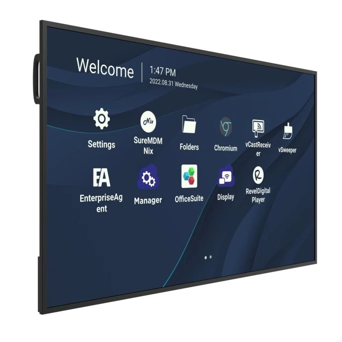Ecran Profesional TFT LCD LED ViewSonic 65" CDE6530, UHD 3840 x 2160, HDMI, WiFi, Boxe Negru